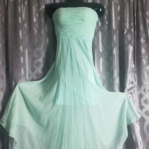 Teal Strapless